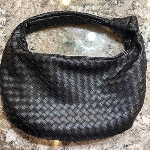Handmade Hobo Leather Tote with Knot